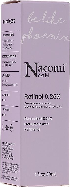Facial Retinol Night Serum - Nacomi Next Level Retinol 0,25% — photo N1