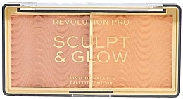 Contouring Palette - Revolution Pro Sculpt & Glow Contour Palette — photo N3