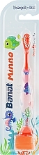 Fragrances, Perfumes, Cosmetics Tooth Brush for Kids, orange, soft - Banat Minno Toothbrush