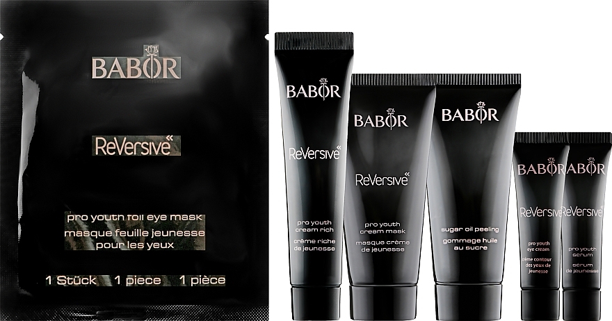 Set - Babor Treatment Set ReVersive (ser/7ml + eye/cream/7ml + peel/4ml + cream/15ml + mask/15ml) — photo N2