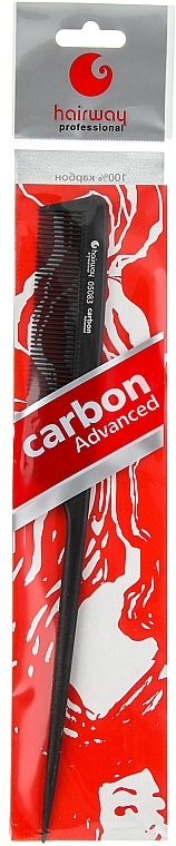 Carbon Comb with Tail, 225 mm - Hairway Carbon Advanced — photo N1