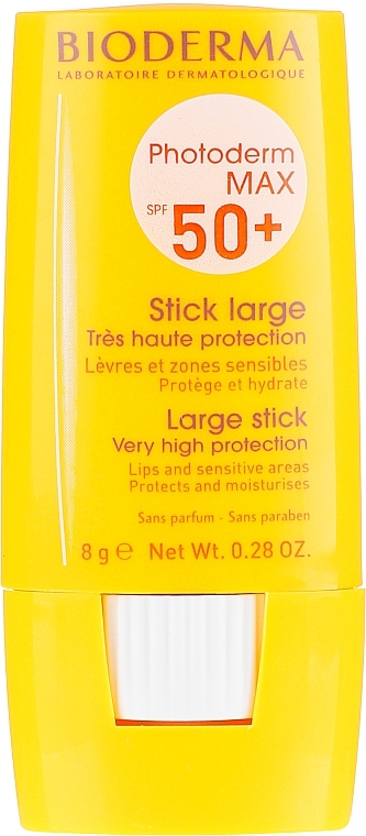 Sun Stick for Sensitive Areas - Bioderma Photoderm Max SPF50+ Large Stick — photo N1