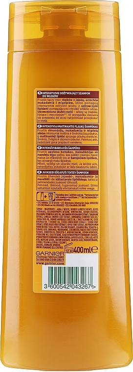 Shampoo for Very Dry & Damaged Hair - Garnier Fructis Oil Repair 3 Butter Shampoo — photo N2