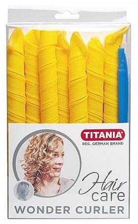 Spiral Hair Curlers, 7 pcs - Titania Hair Wonder Curler Short — photo N1