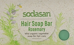 Fragrances, Perfumes, Cosmetics Organic Hair Growth & Strength Shampoo Bar "Rosemary" - Sodasan