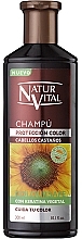 Color Protection Shampoo - Natur Vital Coloursafe Henna Colour Shampoo Chestnut Hair — photo N1