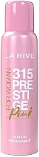 Fragrances, Perfumes, Cosmetics Perfumed Deodorant - La Rive 315 Prestige Pink