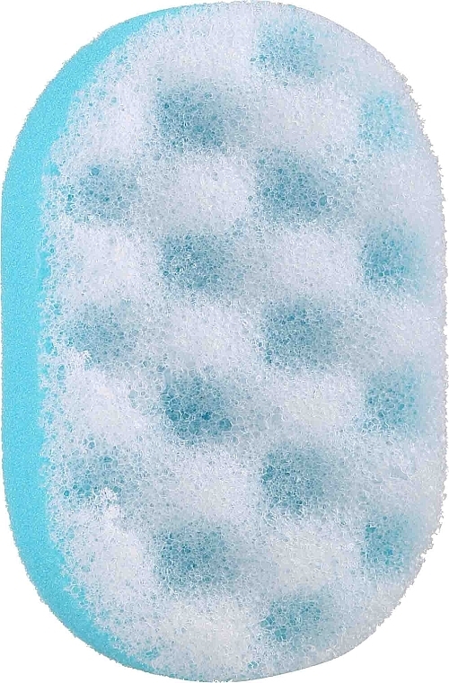 Oval Bath Sponge, blue 2 - Ewimark — photo N1