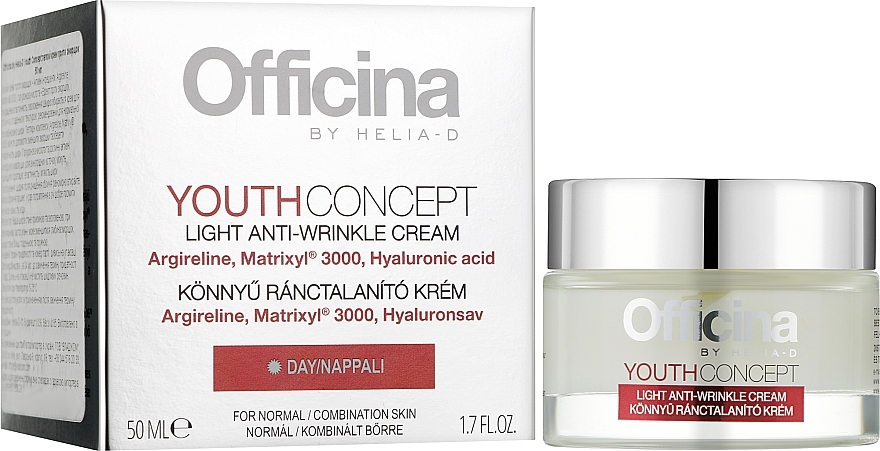 Lightweight Anti-Wrinkle Face Cream - Helia-D Officina Youth Concept Light Anti-Wrinkle Cream — photo N1