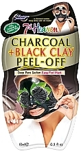 Fragrances, Perfumes, Cosmetics Peel Off Face Mask "Charcoal & Black Clay" - 7th Heaven Charcoal & Black Clay Peel Off Mask