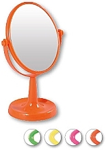 Fragrances, Perfumes, Cosmetics Cosmetic Mirror, 85741 "Lusterko Stojnce Owalne", orange - Top Choice
