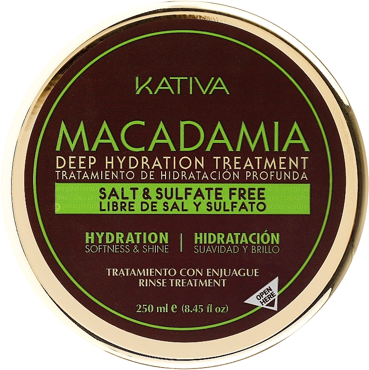 Intensive Moisturizing Mask for Normal & Damaged Hair - Kativa Macadamia Deep Hydrating Treatment — photo N2