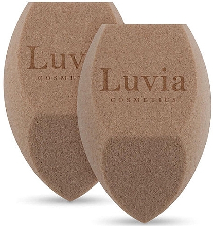 Elegance Makeup Sponge Set, 2 pcs. - Luvia Cosmetics Diamond Make-up Sponge Set — photo N1