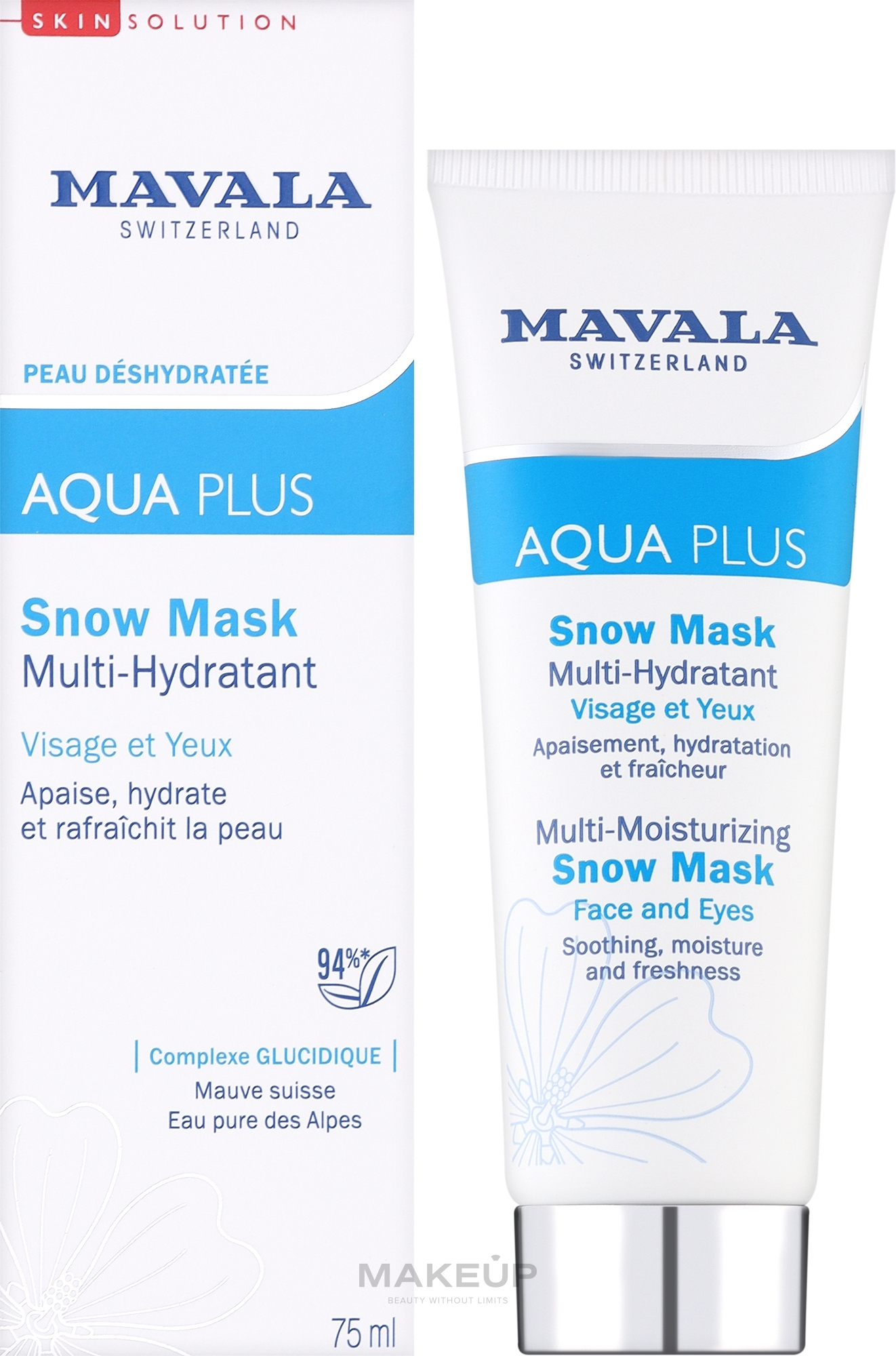 Multi-Moisturizing Mask - Mavala Aqua Plus Multi-Moisturizing Snow Mask — photo 75 ml