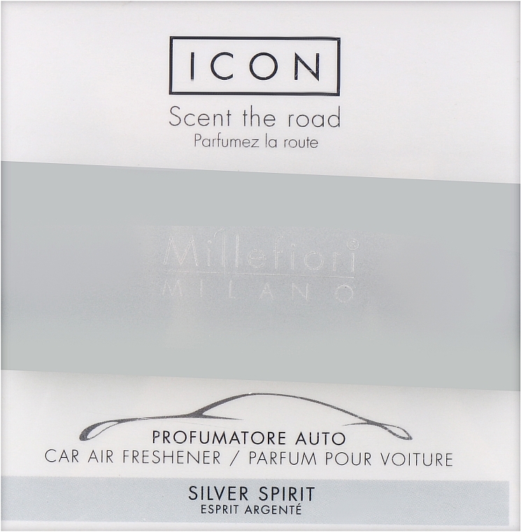 Car Perfume - Millefiori Milano Icon Classic Silver Spirit Car Air Freshener — photo N1