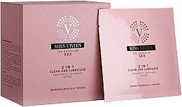Fragrances, Perfumes, Cosmetics Intimate Hygiene Wet Wipes 2in1 - Miss Vivien Pre-Party Intimate Wipes