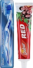 Set with Blue Brush - Dabur Red — photo N2