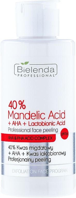 Professional Peeling "40% Mandelic Acid + AHA + Lactobionic Acid" - Bielenda Professional Exfoliation Face Program 40% Mandelic Acid + AHA + Lactobionic Acid — photo N1