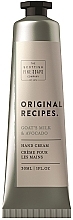 Hand Cream - Scottish Fine Soaps Original Recipes Goat's Milk & Avocado Hand Cream — photo N1