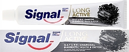 Toothpaste - Signal Long Active Nature Elements Charcoal — photo N1