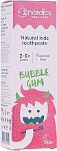 Fragrances, Perfumes, Cosmetics Kids Toothpaste "Bubble Gum" - Nordics Natural Kids Bubble Gum Toothpaste