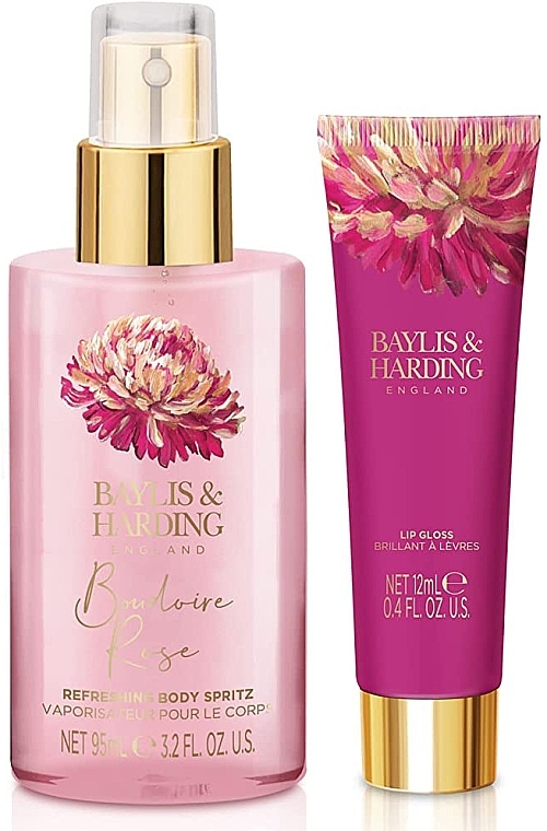 Baylis & Harding Boudoire Rose Luxury Instant Glam Set (b/spr/95ml + l/gloss/12ml) - Baylis & Harding Boudoire Rose Luxury Instant Glam Set — photo N3