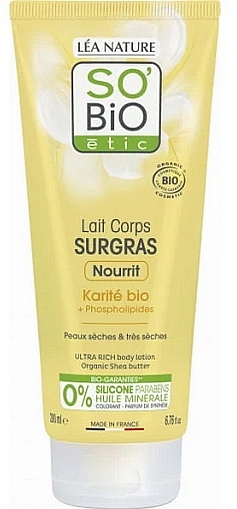 Body Lotion - So'Bio Ultra-rich Shea Butter Body Lotion — photo N1