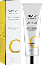 Fragrances, Perfumes, Cosmetics Foaming Cleanser - Missha Vita C Plus Clear Complexion Foaming Cleanser