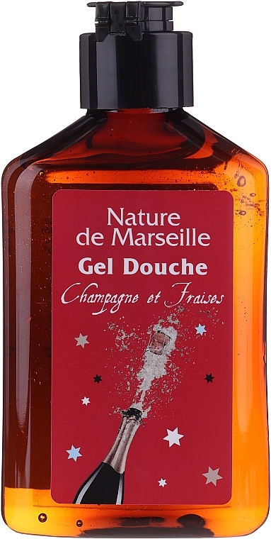 Set "Strawberry & Champagne" - Nature De Marseille (sh/gel/150ml +cr/60ml + b/balm/100ml + soap/95g) — photo N4