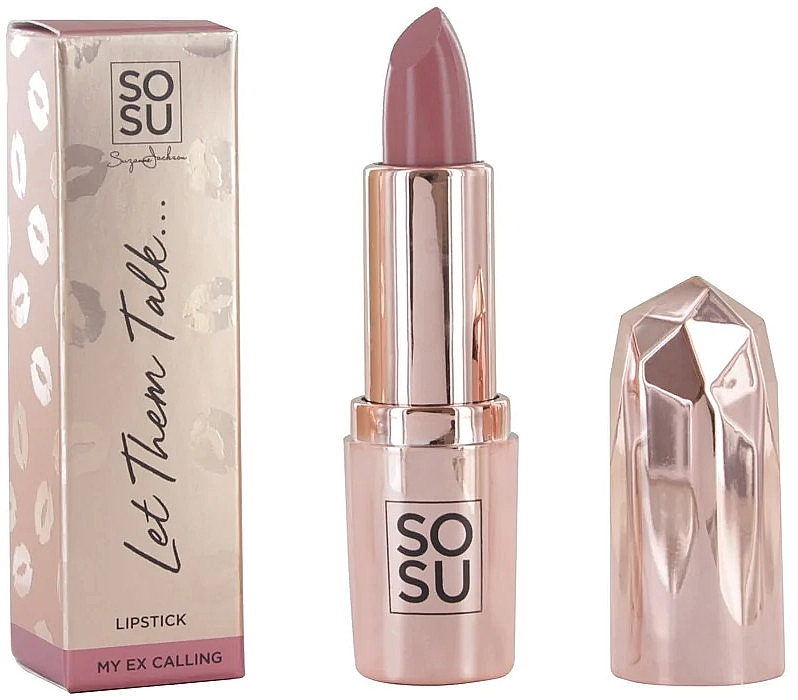 Lipstick - Sosu Cosmetics Let Them Talk Satin Lipstick — photo N2