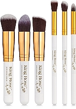 Makeup Brushes Set, 6 pcs - King Rose — photo N11