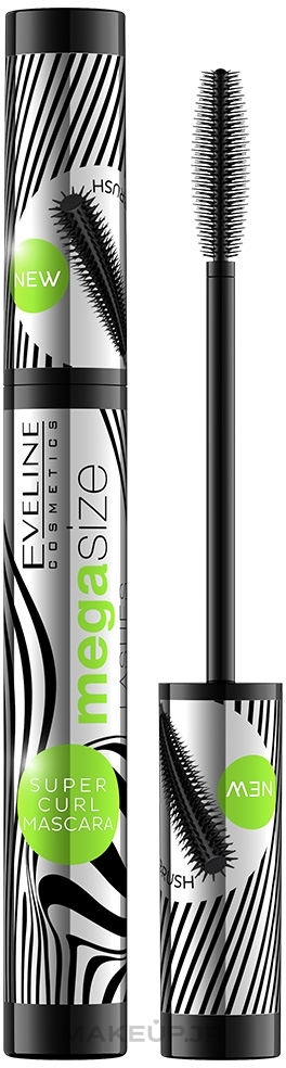 Mascara - Eveline Cosmetics Mega Size Lashes Super Curl — photo Black