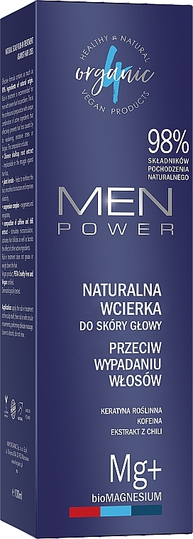 Natural Strengthening Hair & Scalp Lotion - 4Organic Men Power — photo N2