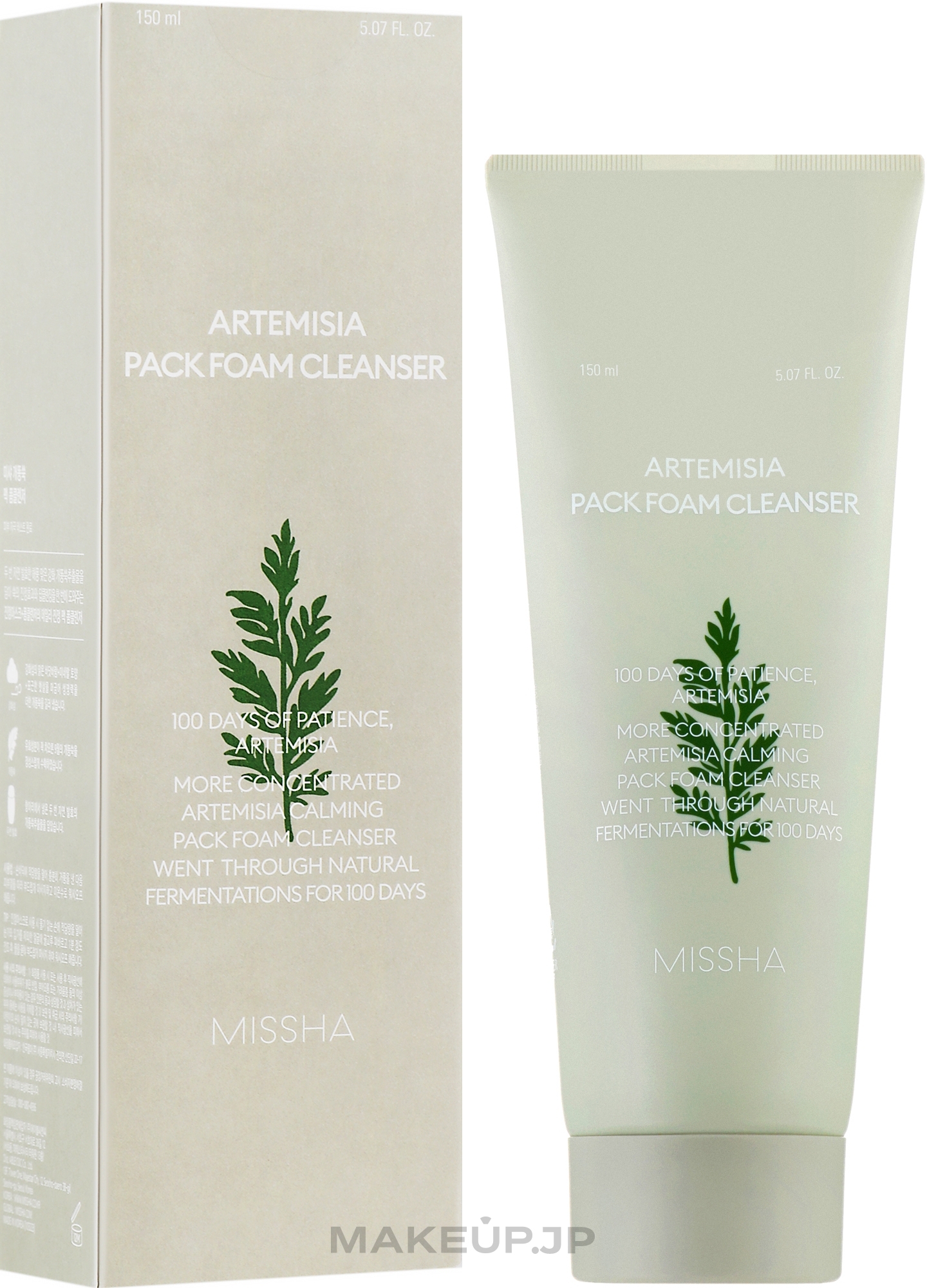 Wormwood Face Foam - Missha Artemisia Calming Pack Foam Cleanser — photo 150 ml