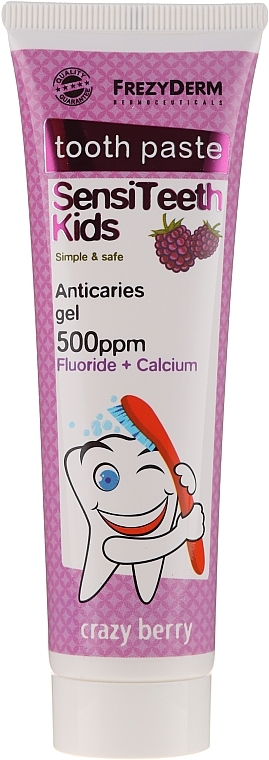 Toothpaste - Frezyderm SensiTeeth Kids Tooth Paste 500ppm — photo N1