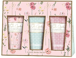 Fragrances, Perfumes, Cosmetics Set - Baylis & Harding Royale Garden Rose, Poppy & Vanilla Luxury Hand Treats Gift Set (h/cr/3x50ml)