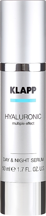 Face Serum "Hyaluronic Day and Night" - Klapp Hyaluronic Multiple Effect Day & Night Serum — photo N2