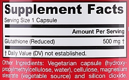 Dietary Supplement - Jarrow Formulas Glutathione Reduced 500mg — photo N3