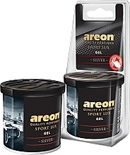 Fragrances, Perfumes, Cosmetics Silver Scented Gel - Areon Gel Can Sport Lux Blister Silver