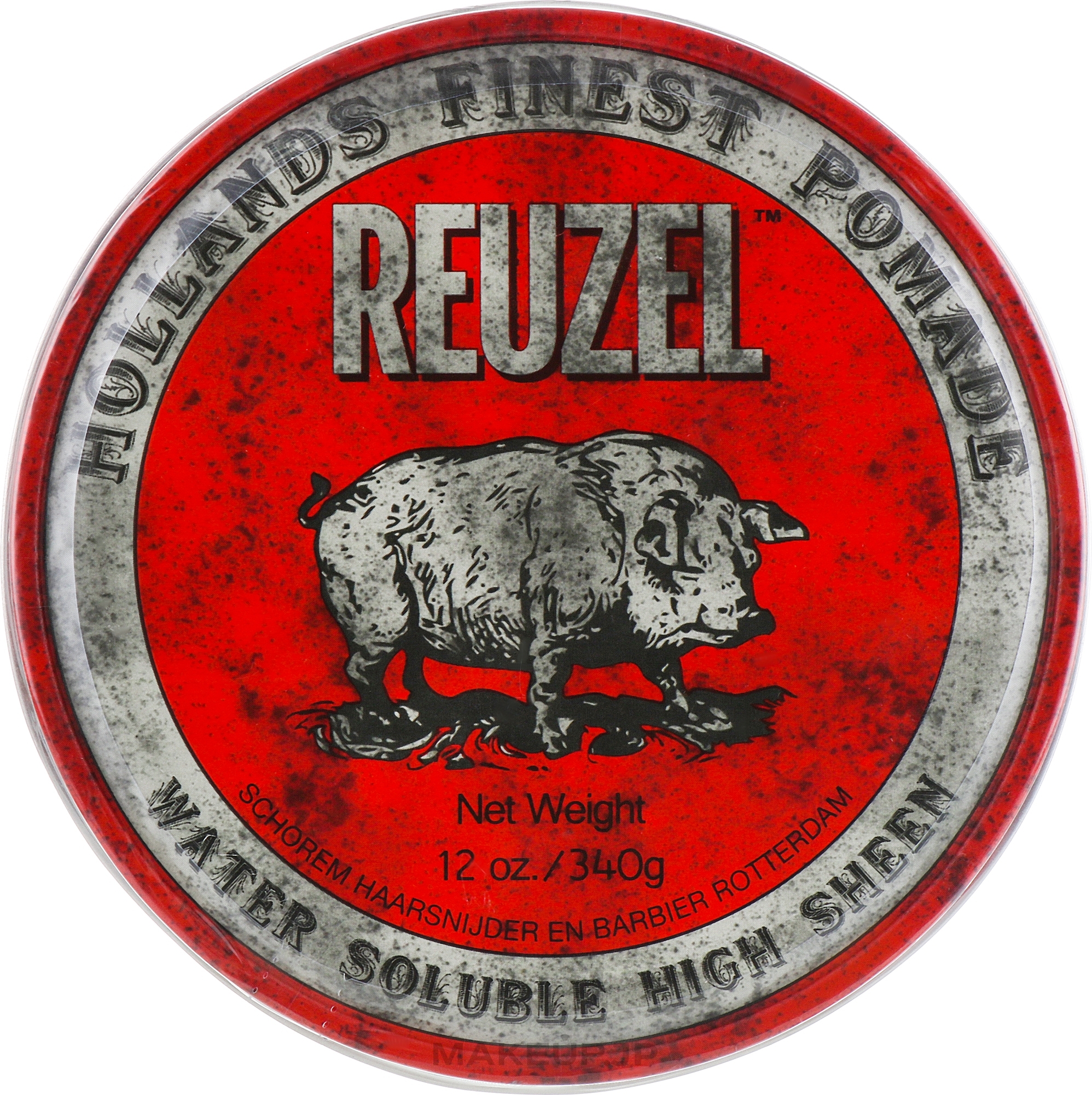 Hair Styling Pomade - Reuzel Water Soluble Red High Sheen Pomade — photo 340 g