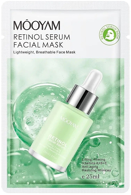 Retinol Face Mask - Mooyam Retinol Serum Facial Mask — photo N1