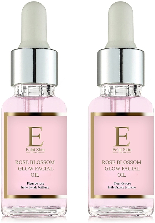 Set - Eclat Skin London Rose Blossom Glow Facial Oil (oil/2x30ml) — photo N1