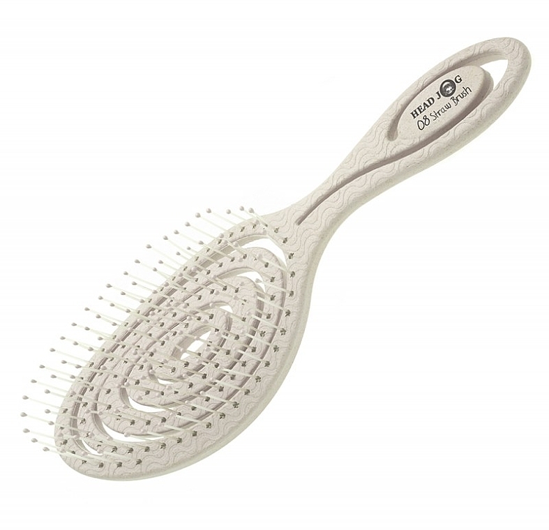 Hair Brush 08, oat - Head Jog 08 Straw Brush Oatmeal — photo N1