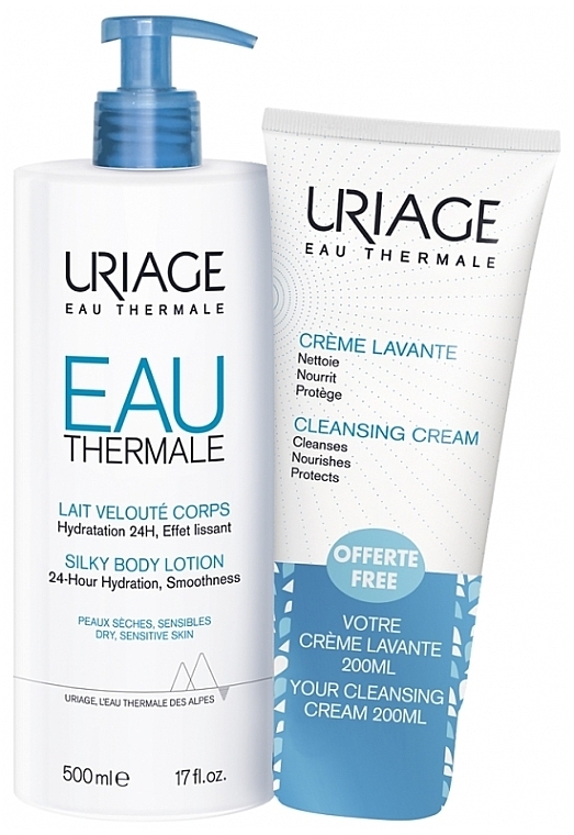 Set - Uriage Eau Thermale Gift Set (b/milk/500ml + wash/cream/200ml) — photo N1