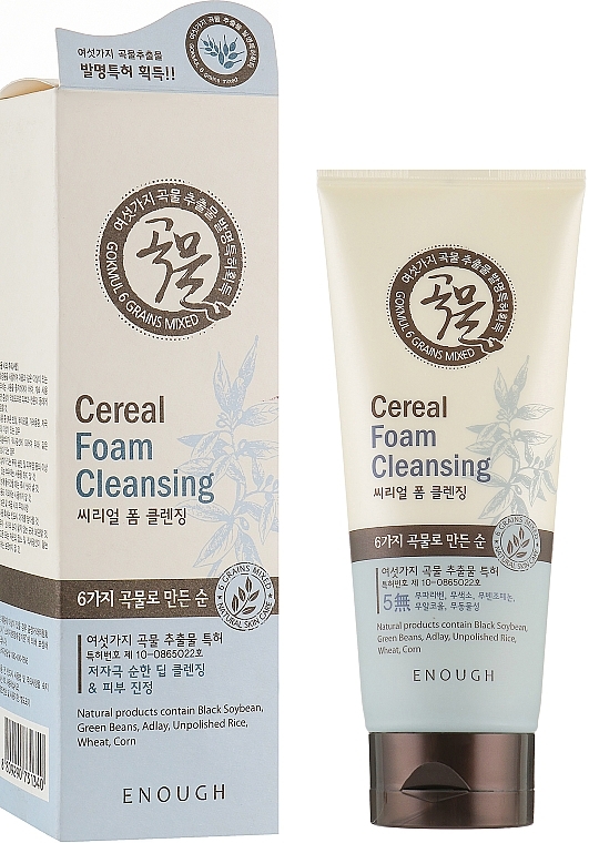 Face Cleansing Foam with Grains Extract - Enough 6 Grains Mixed Cereal Foam Cleansing — photo N2