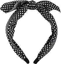 Fragrances, Perfumes, Cosmetics Hairband, FA-5650, black with white polka dots - Donegal