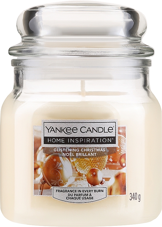 Scented Candle in Jar - Yankee Candle Home Inspiration Glistening Christmas — photo N1