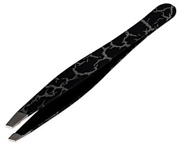 Fragrances, Perfumes, Cosmetics Beveled Tweezers No. 114.4, black - Kiepe Soft Touch