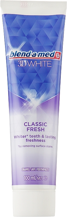 Toothpaste "3D Whitening" - Blend-a-med 3D White Toothpaste — photo N4