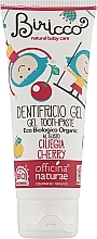 Fragrances, Perfumes, Cosmetics Organic Kids Toothpaste with Cherry Flavor, in box - Officina Naturae Ciliegia Cherry Gel Toothpaste